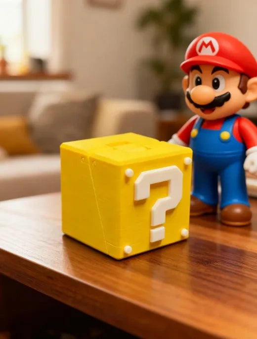 Mario Question Block Phone Holder