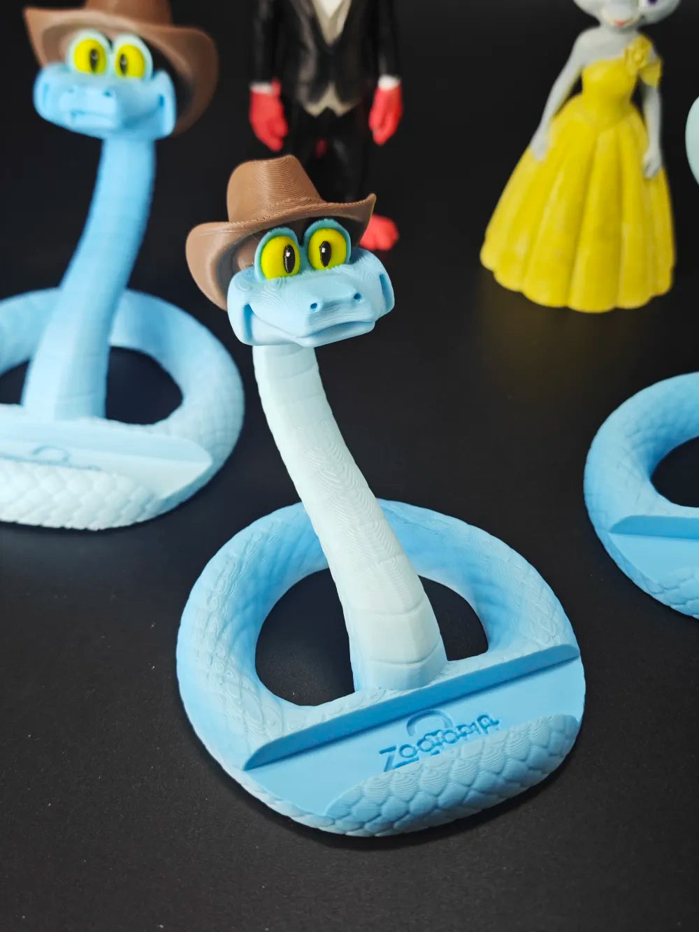 Blue Snake Phone Holder