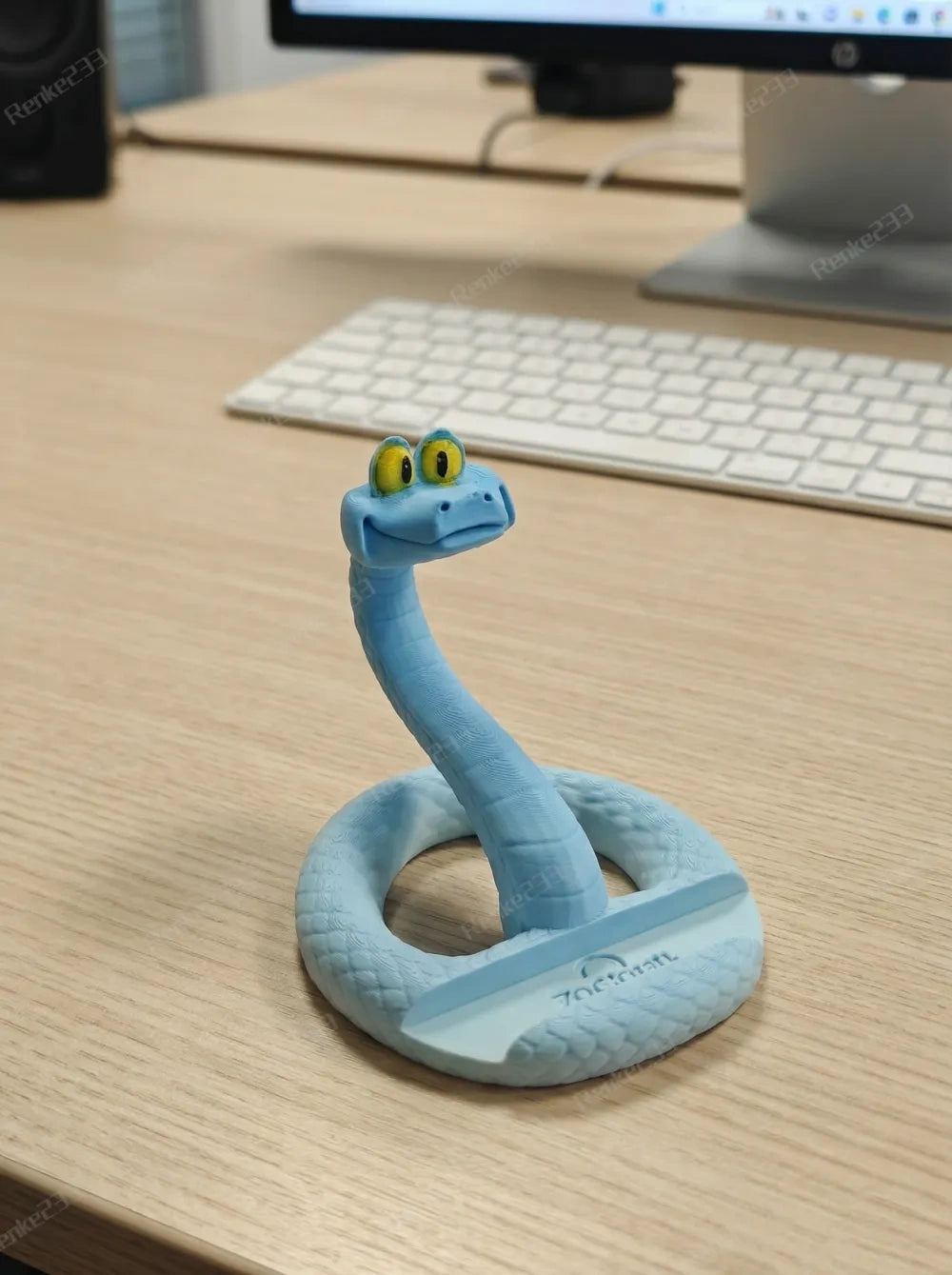 Blue Snake Phone Holder
