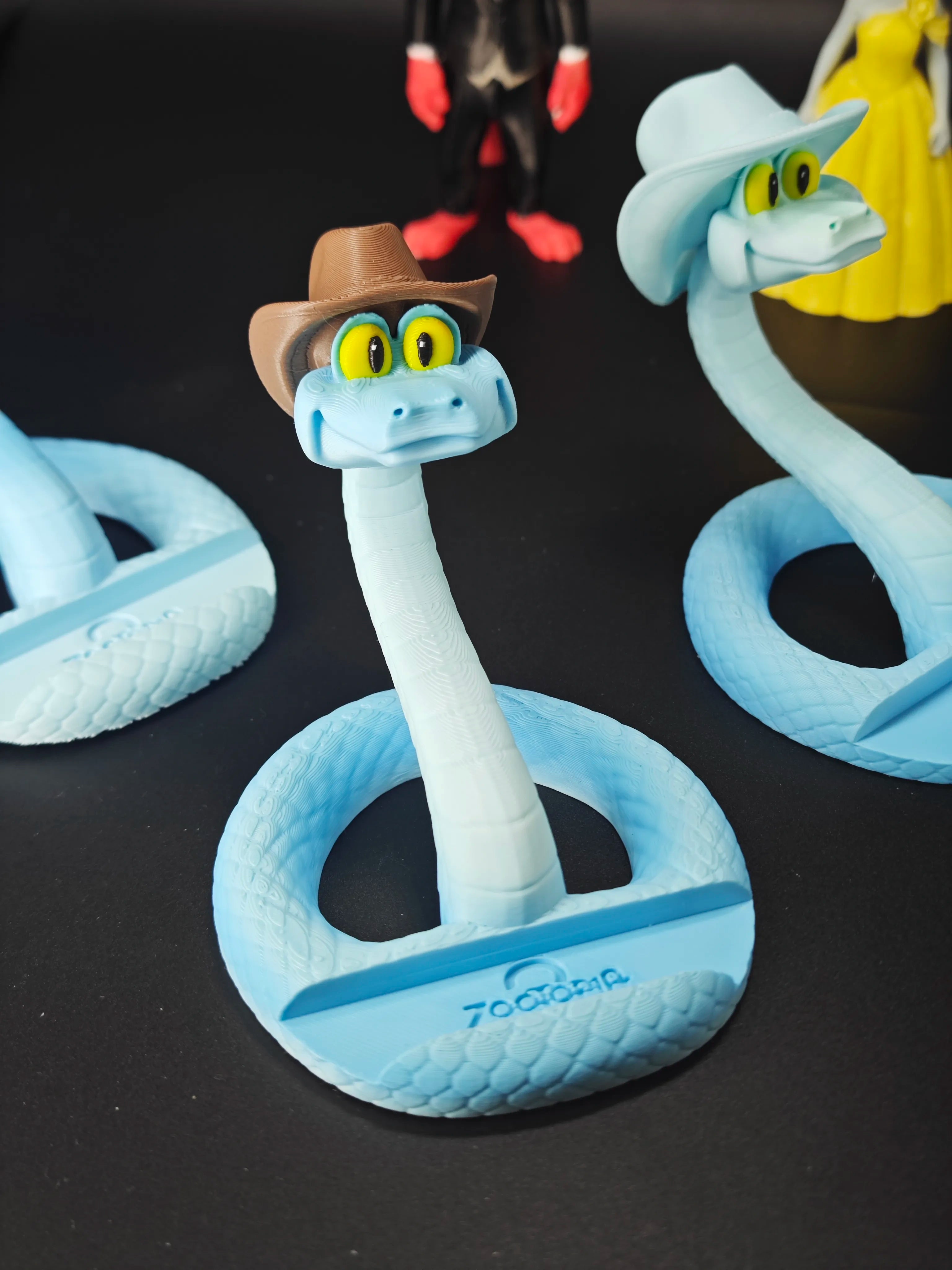 Blue Snake Phone Holder