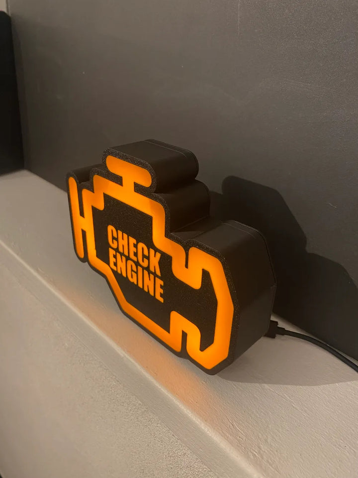 Engine Warning Light LED Light Box - Every Car Owner's Worst Nightmare