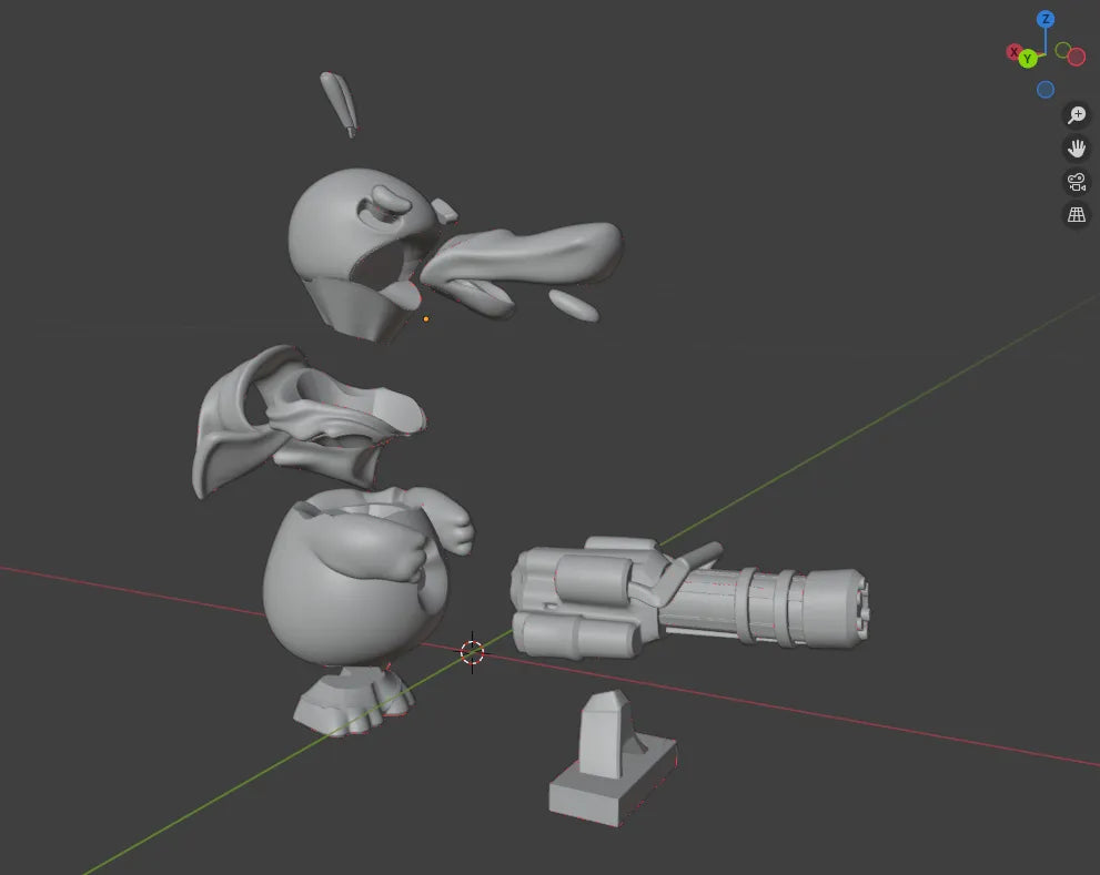 Gangster Psyduck Machine Gun Duck Bandit Duck