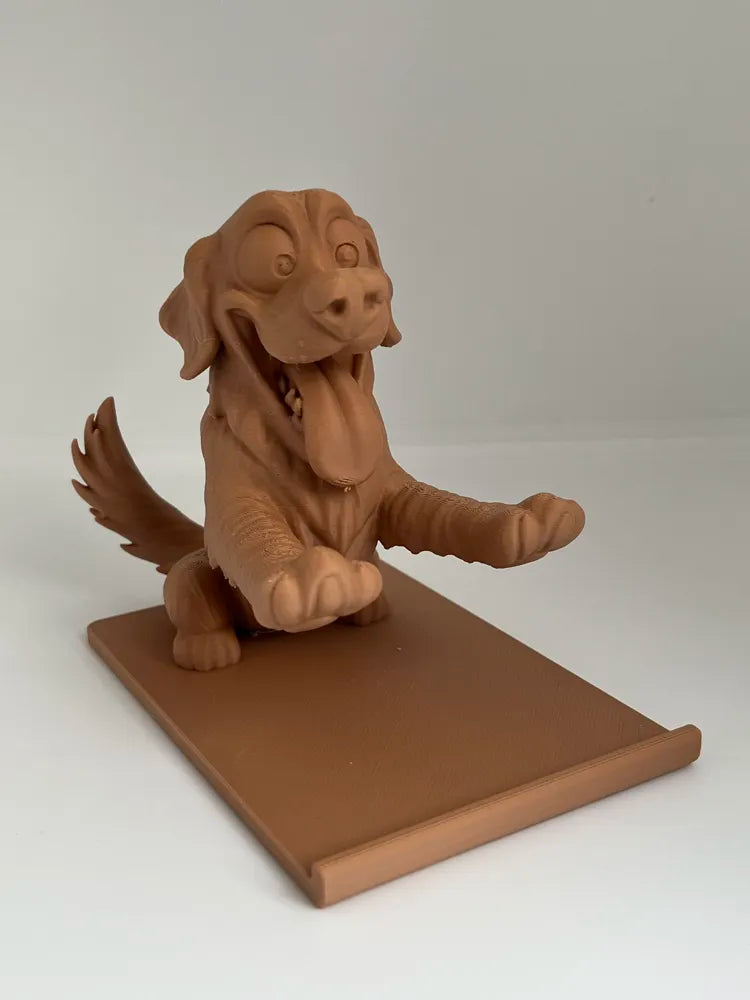Happy Golden Retriever Cellphone and Tablet Holder