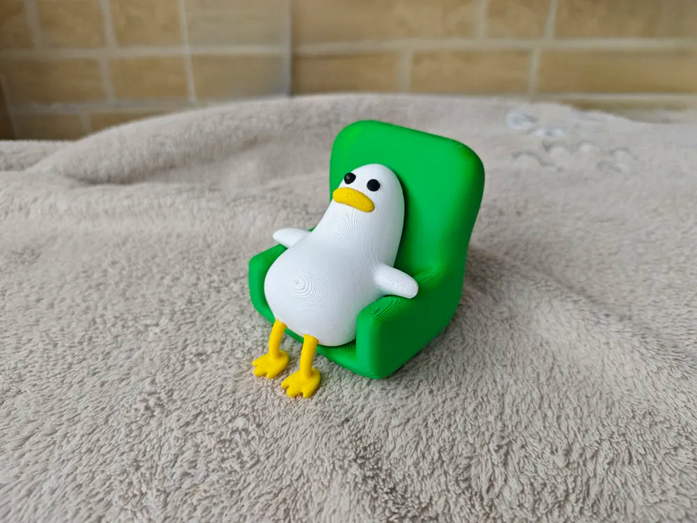 Lazy Duck 3D Printed Figurine