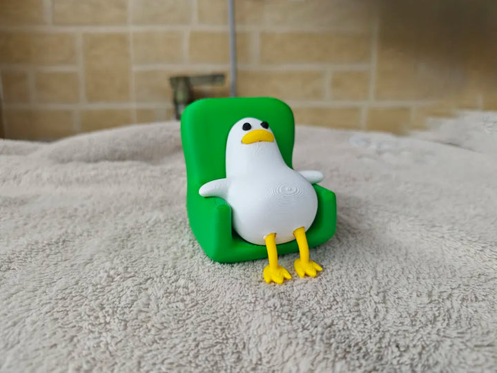 Lazy Duck 3D Printed Figurine