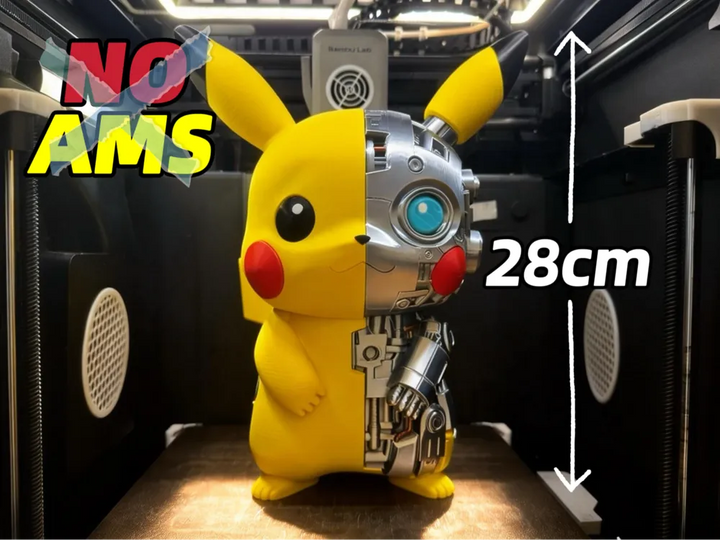 Mecha Pikachu 3D Printed Figure – 28cm Tall Collectible Statue