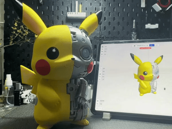 Mecha Pikachu 3D Printed Figure – 28cm Tall Collectible Statue