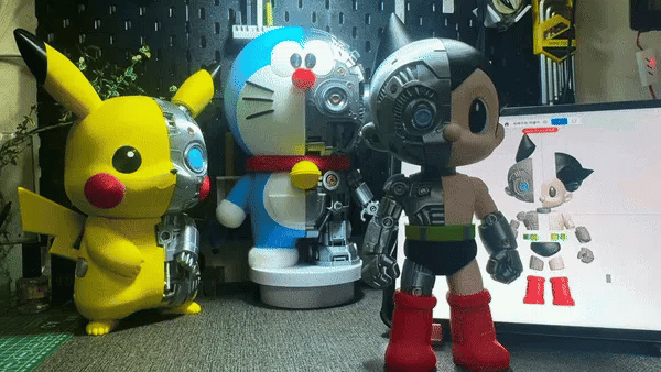 Mechanical Astro Boy 28cm 3D Printed Figure