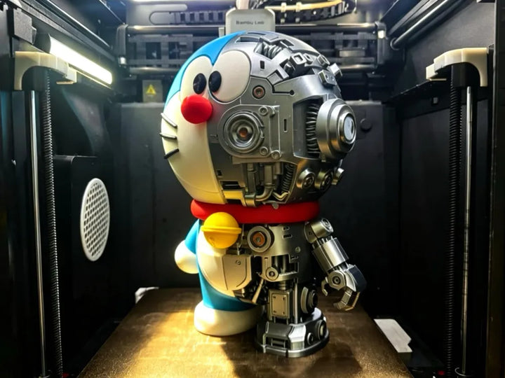 Mechanical Doraemon 3D Printed Figure | 28cm Tall Ding-Dong Doraemon Statue