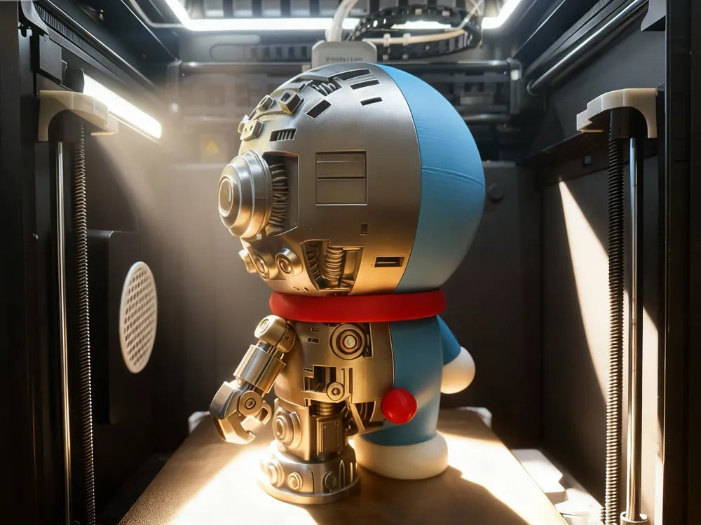 Mechanical Doraemon 3D Printed Figure | 28cm Tall Ding-Dong Doraemon Statue