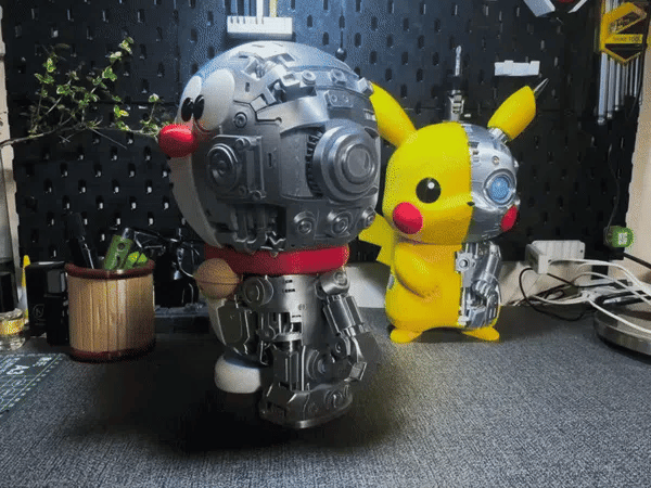 Mechanical Doraemon 3D Printed Figure | 28cm Tall Ding-Dong Doraemon Statue