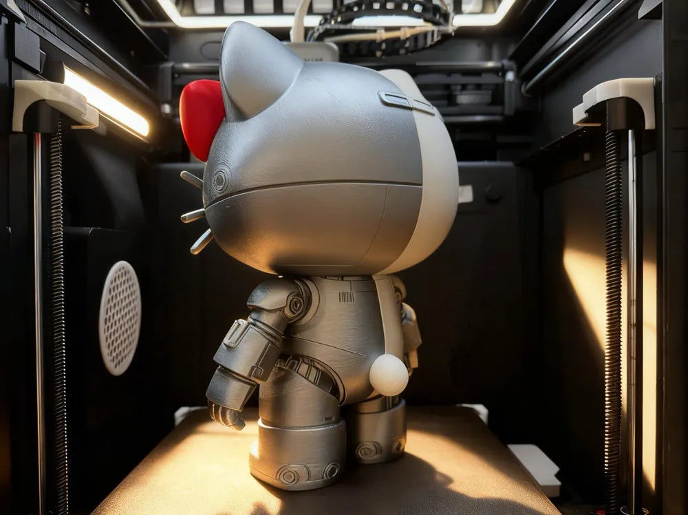Mechanical Hello Kitty 3D Printed Figure (28cm)