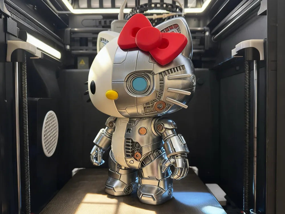 Mechanical Hello Kitty 3D Printed Figure (28cm)