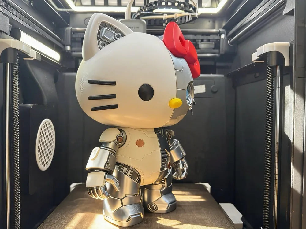 Mechanical Hello Kitty 3D Printed Figure (28cm)