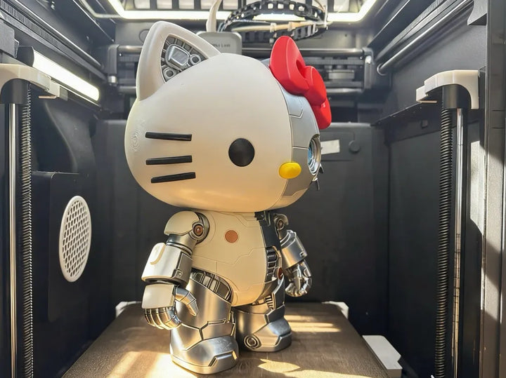 Mechanical Hello Kitty 3D Printed Figure (28cm)
