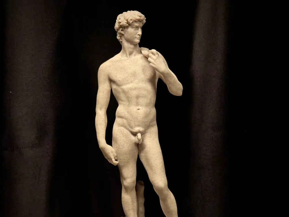 Miniature Michelangelo's David 3D Printed Statue Replica