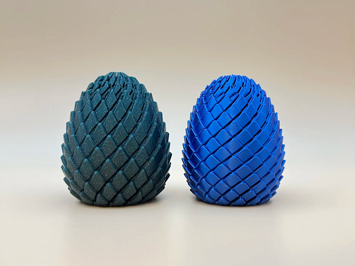 Twisty Dragon Egg Fidget Toy - 3D Printed Dragon Scale Stress Relief Toy