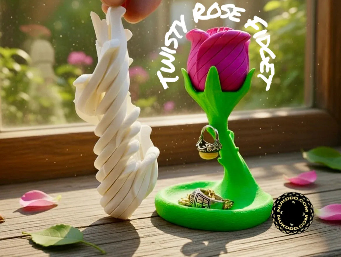 Twisty Dragon Egg Fidget Toy - 3D Printed Dragon Scale Stress Relief Toy
