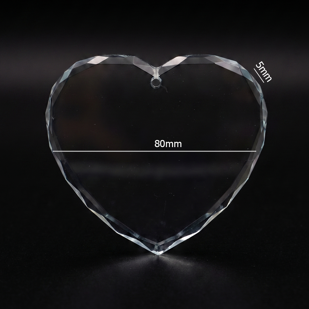 K9 Blank Crystal Heart – Personalized Engraving Glass