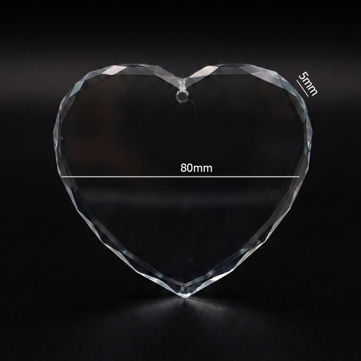 K9 Blank Crystal Heart – Personalized Engraving Glass